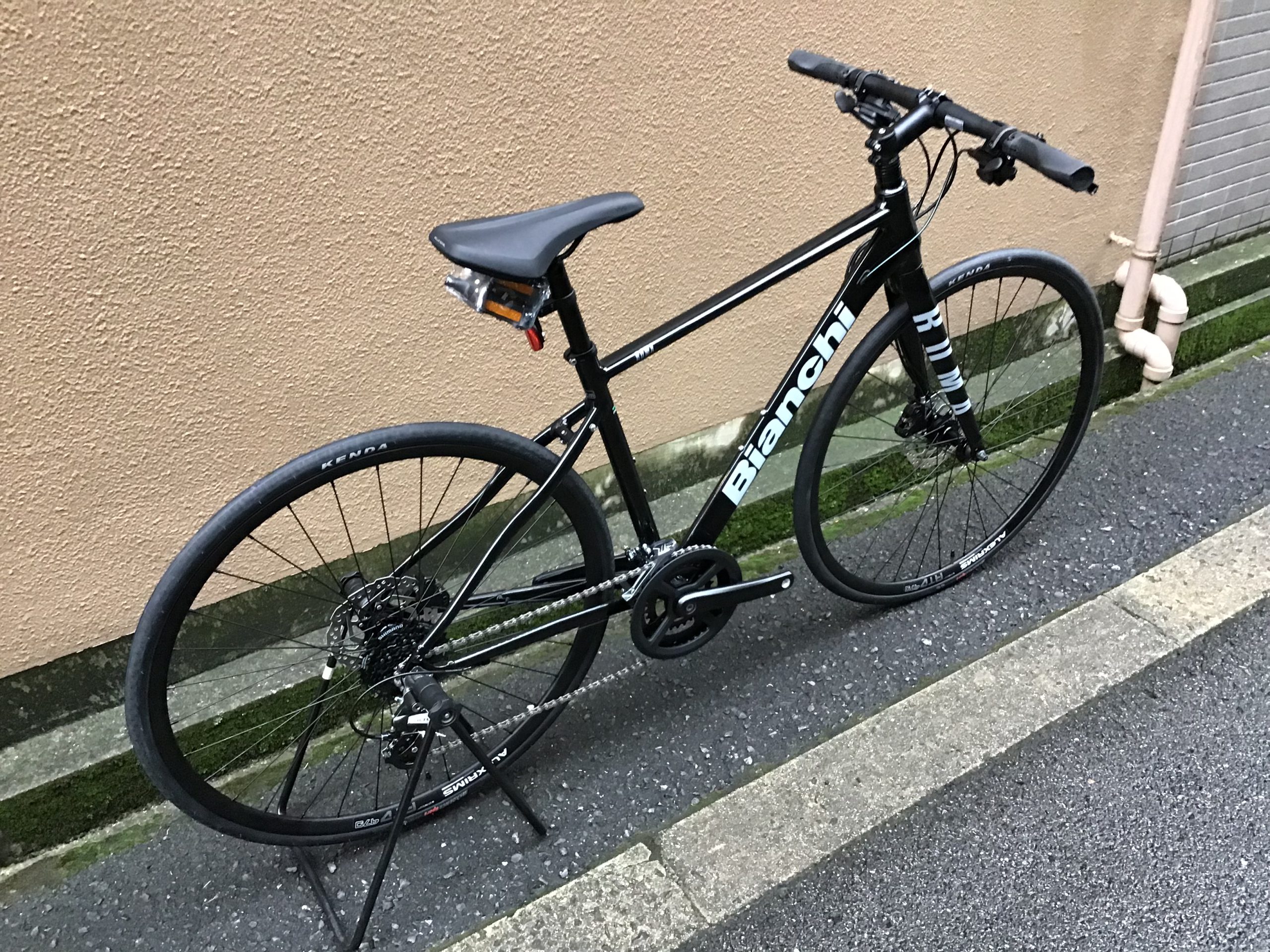 グリップも交換して下さいBianchiローマⅢ大阪府茨木市直接渡し