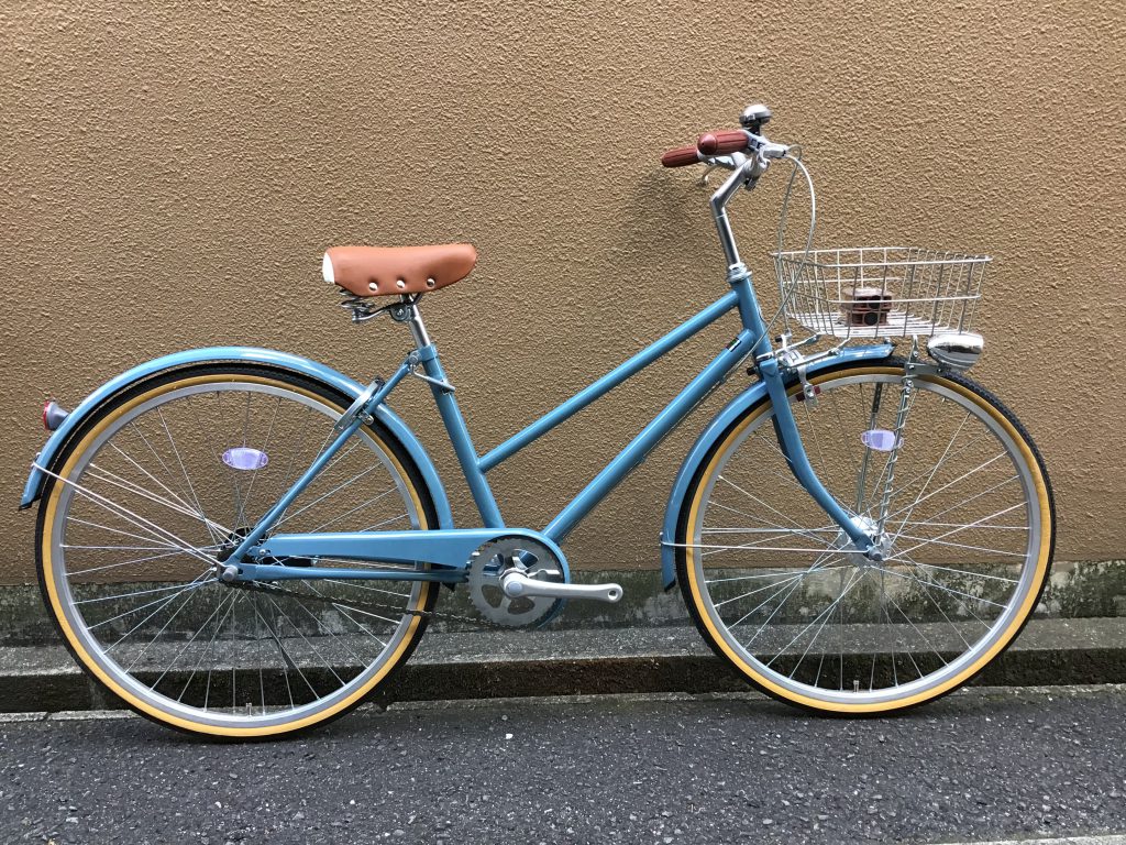 美品☆Welby[ウェルビー]ユニゾン 27吋シティサイクル シングル 